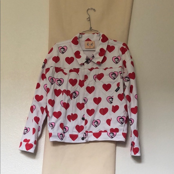 Lazy Oaf Jackets & Blazers - NWOT Lazy Oaf x Betty Boop jacket size S/M